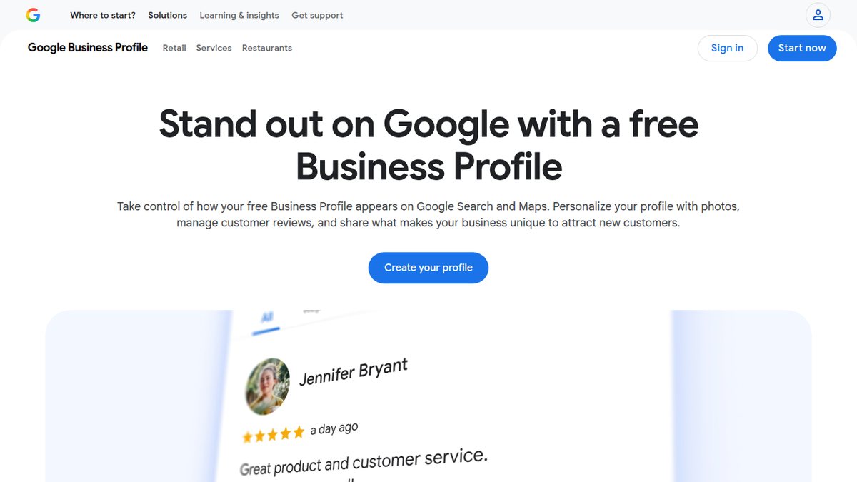 Screenshot of Google Business Profile Performance report, captured October 2026