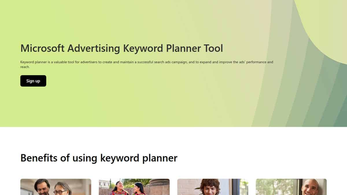 Screenshot of Microsoft Advertising Keyword Planner, captured October 2026